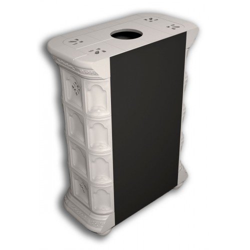 Каминная облицовка КимрПечь Истра пристенная Белый