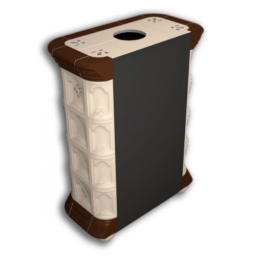 Каминная облицовка КимрПечь Истра пристенная Шоколад