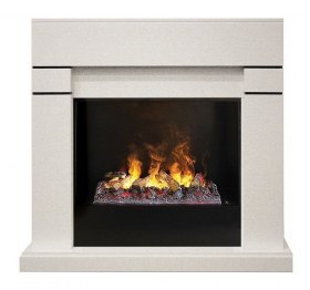 Электрокамин RealFlame Lindelse 26 WT 3D Cassette 630 + Black вставка