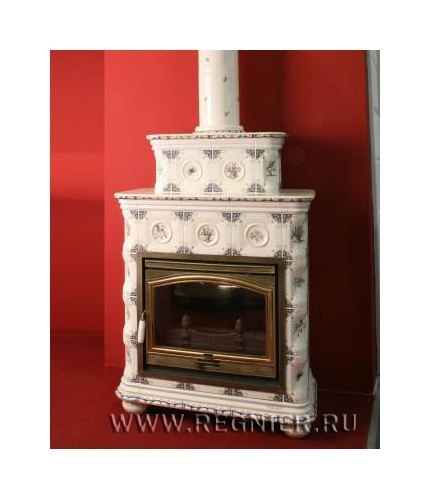 Чугунная изразцовая печь камин Regnier Александра / Alexandra
