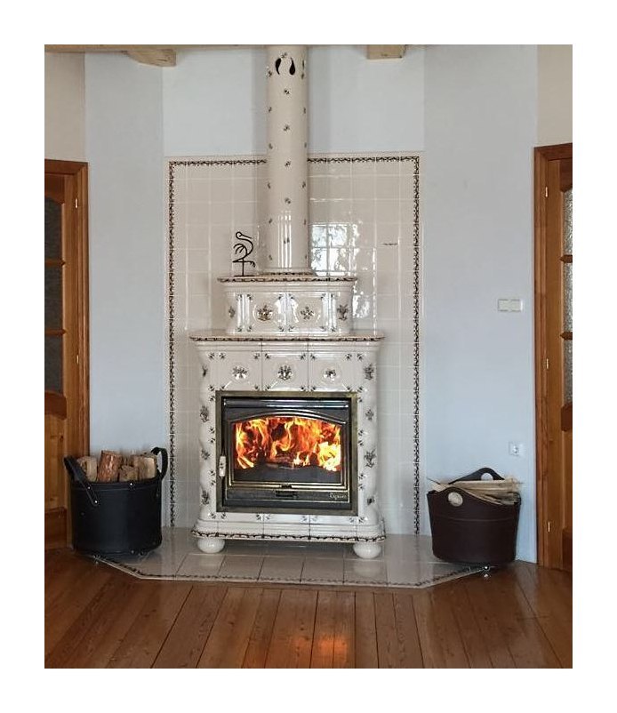 Чугунная изразцовая печь камин Regnier Александра / Alexandra