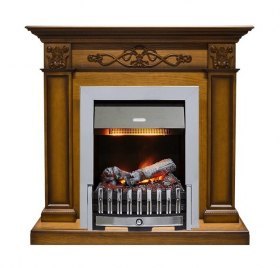 Каминокомплект Verona - Дуб антик с очагом Danville Chrome FB2