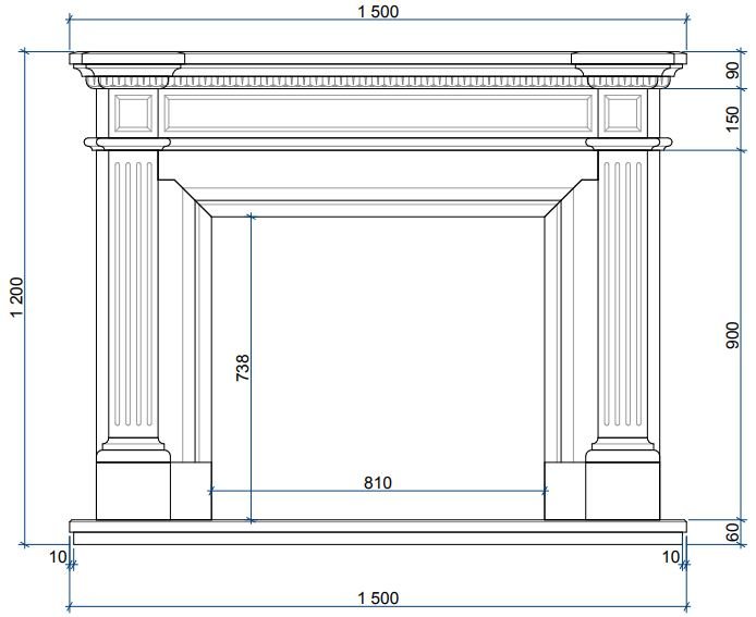 Каминная облицовка Sunhill Glasgow