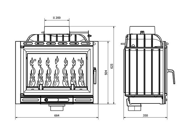 Каминная топка Kaw-Met W13A EKO
