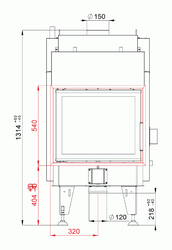 Каминная топка BeF Aqualite 6