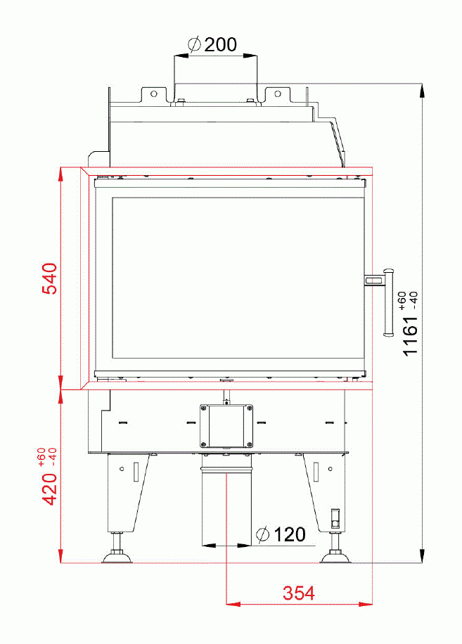 Каминная топка BeF Therm 8 CP/CL
