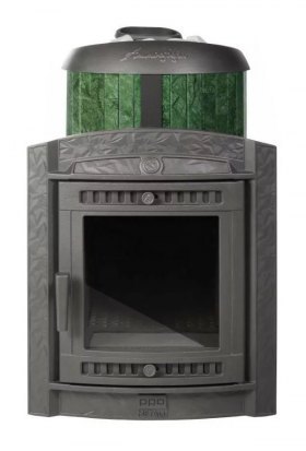 Банная печь Атмосфера L в ламелях Верде Гватемала