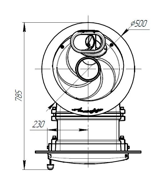 Банная печь Атмосфера L в ламелях Верде Гватемала