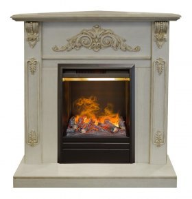 Электрокамин RealFlame Anita Corner (угловой) WT с Olympic 3D