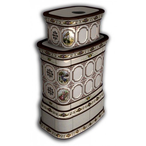 Каминная облицовка КимрПечь Сконе центральная двухъярусная Усадьба