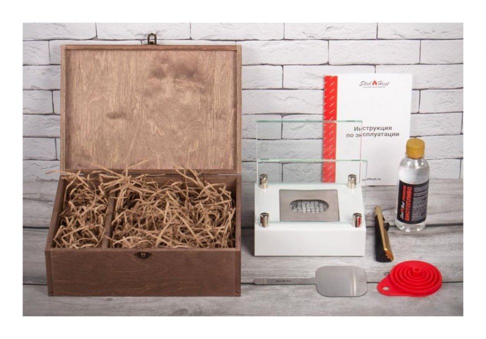 Подарочный набор SteelHeat PREMIUM BOX ALBA Белый + деревянная коробка + стартовый комплект