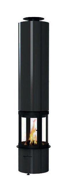 Камин OLIMPIA CENTRAL, чёрный (Traforart)