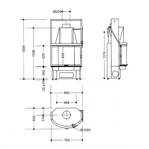 Каминная топка Supra Emeraude 1831