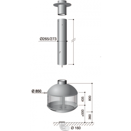 Камин дровяной Focus Agorafocus 850