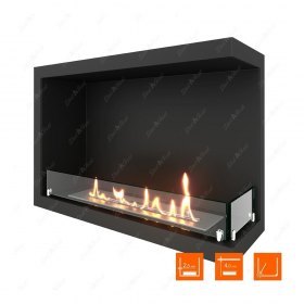 Биокамин угловой SteelHeat Leader 700 правый (Стандарт)