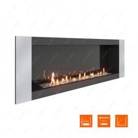 Биокамин в нишу SteelHeat LONG-V 1500 (Стемалит)