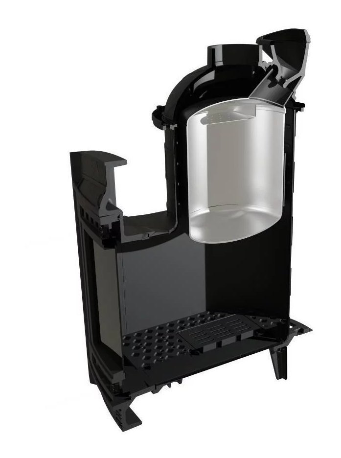 Банная печь Атмосфера L в ламелях Россо Леванто