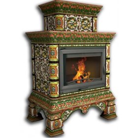 Каминная облицовка КимрПечь Кострома центральная двухъярусная Июль