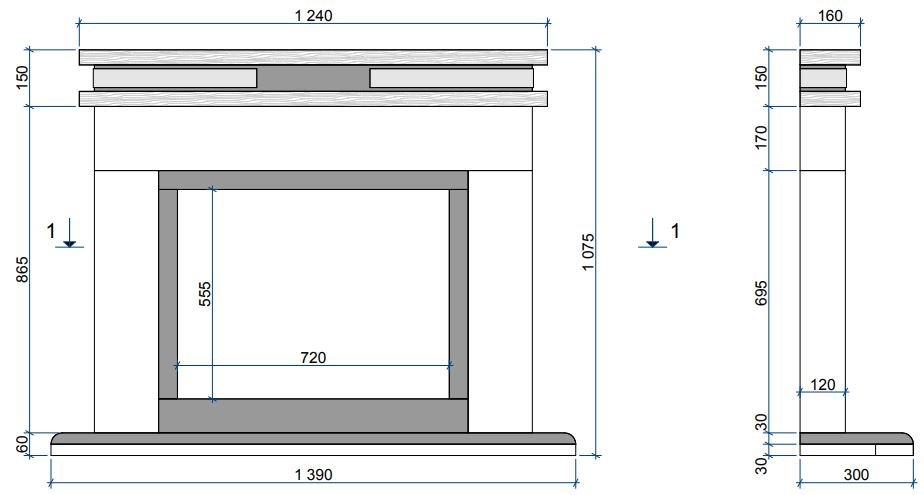 Каминная облицовка Sunhill Victory