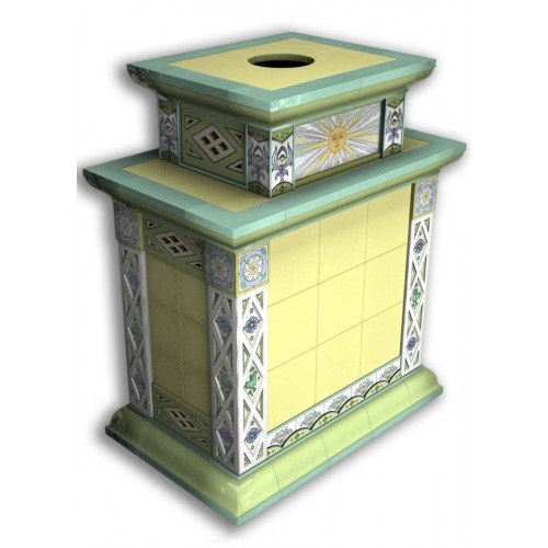 Каминная облицовка КимрПечь Билибин центральная двухъярусная Весна