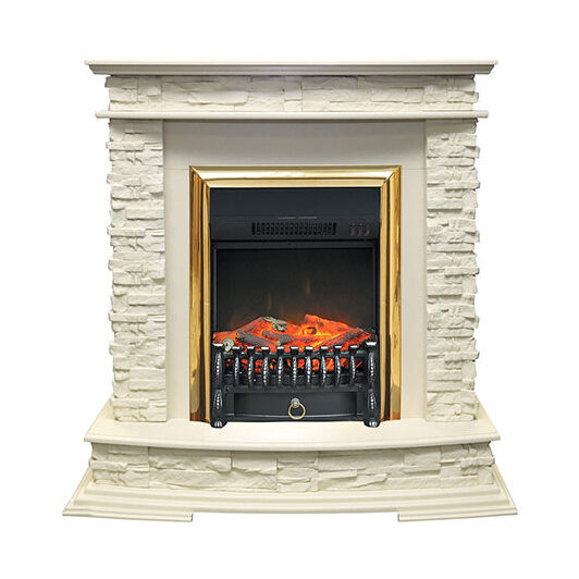 Портал Luzern сланец белый под классические очаги