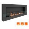 Биокамин SteelHeat WALL GRAND 1500 черный (Стекло)