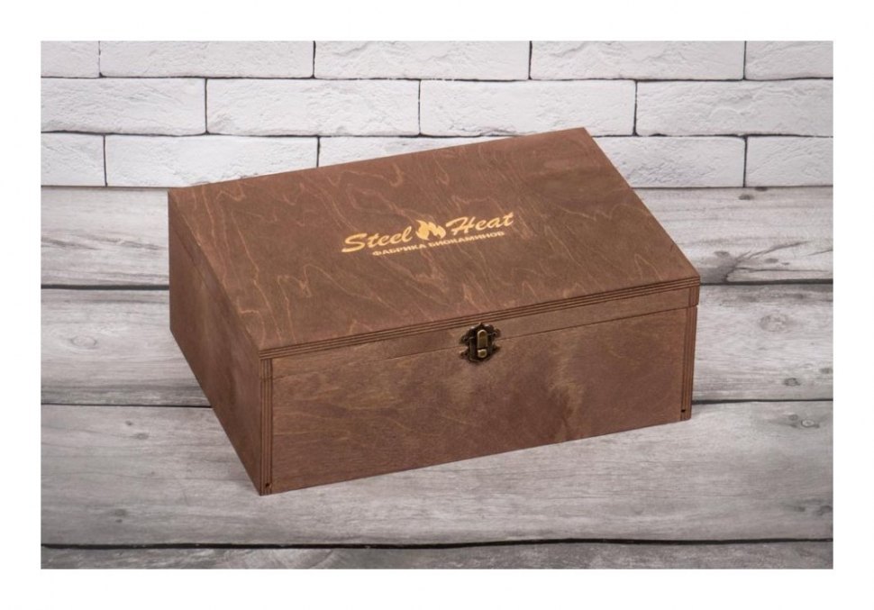Подарочный набор SteelHeat PREMIUM BOX ALBA Серый + деревянная коробка + стартовый комплект