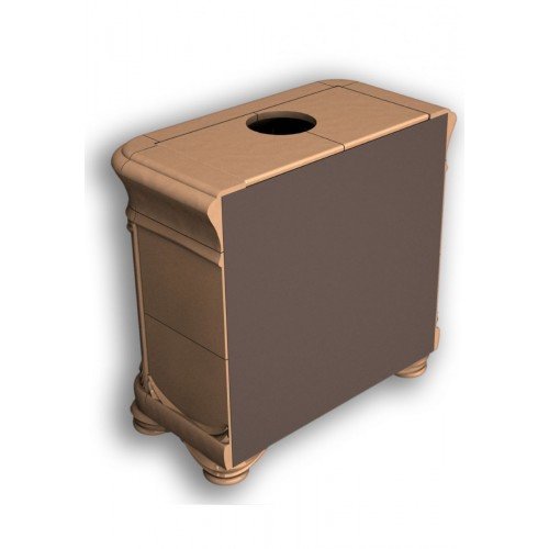 Каминная облицовка КимрПечь Модерн пристенная Карамель