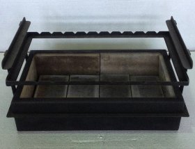 Мангал для кирпичного барбекю Шамотный с рамкой для шампуров (АристократЪ)