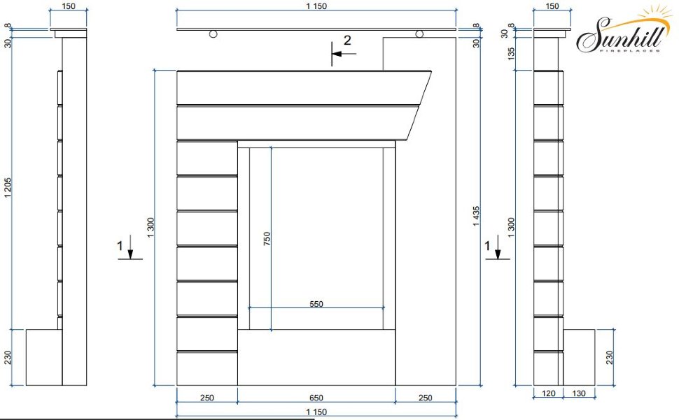Каминная облицовка Sunhill Arena