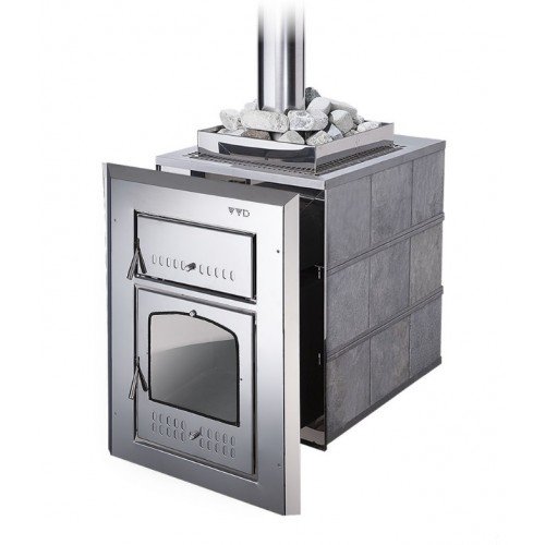 Дровяная печь для бани ВВД Чародейка в змеевике