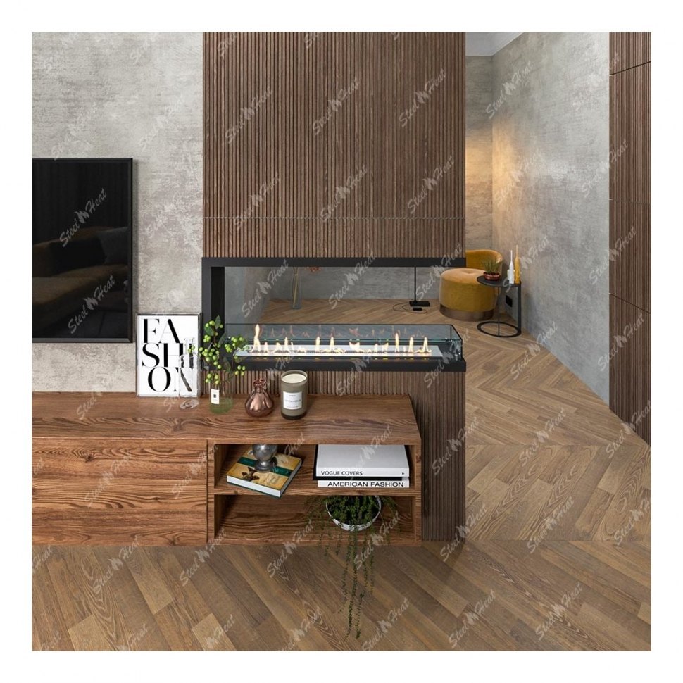 Биокамин торцевой SteelHeat Leader 1100 (Стандарт)