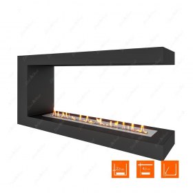 Биокамин торцевой SteelHeat ONE 1200 (Стандарт)