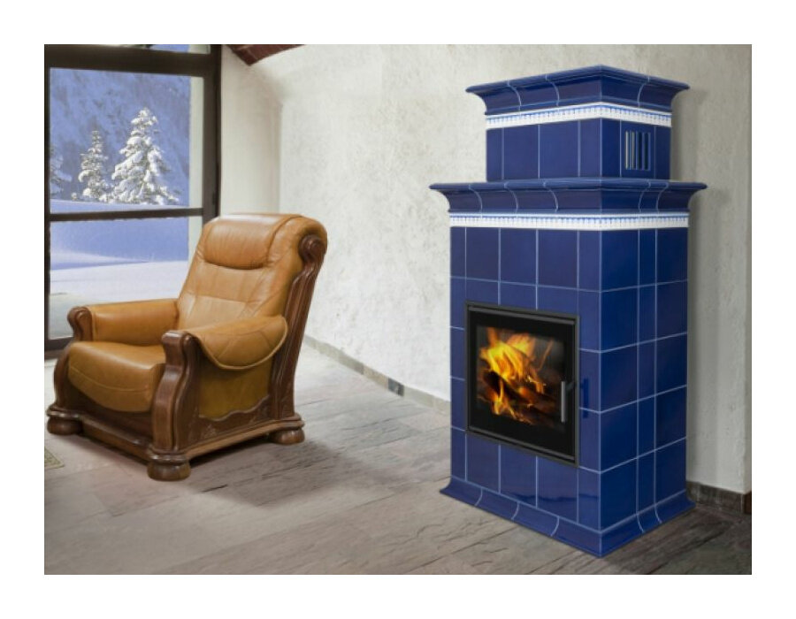 Изразцовая печь-камин Hein Baracca 1N керамика