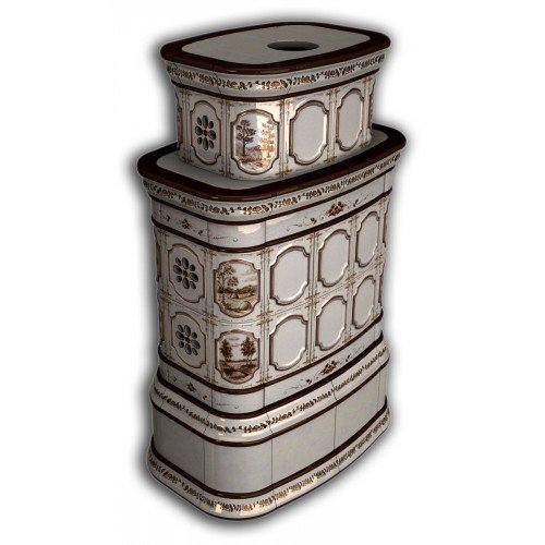 Каминная облицовка КимрПечь Сконе центральная двухъярусная Деревня