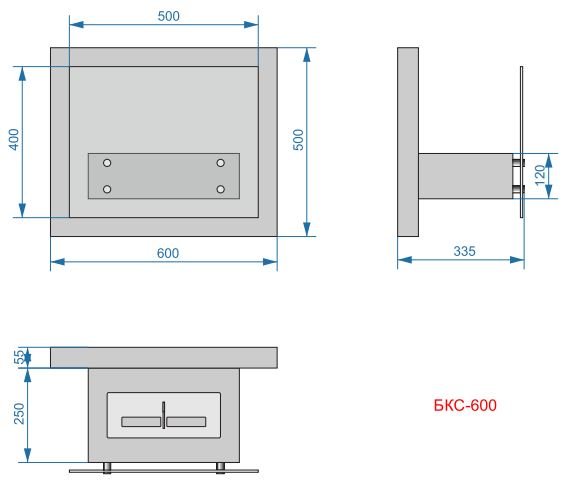 Биокамин Lux Fire Премьера 600