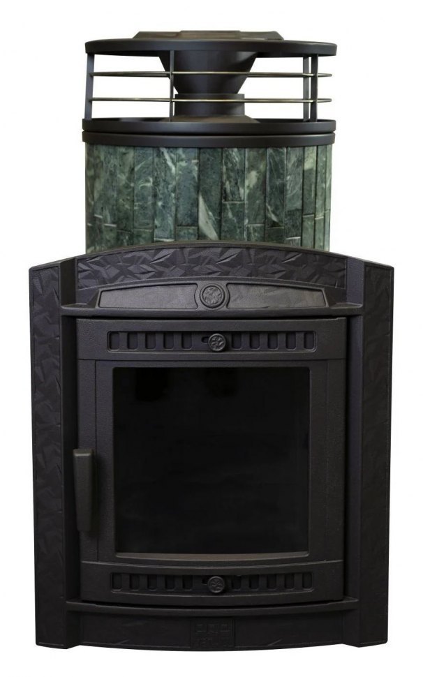 Банная печь Атмосфера L Змеевик ламель + сетка с Тоннелем