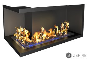 Биокамин ZeFire Standart для угловой стены 1000
