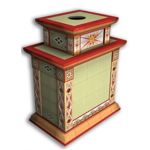 Каминная облицовка КимрПечь Билибин центральная двухъярусная Лето