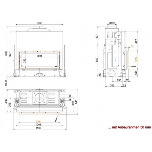 Каминная топка Brunner Architecture 38/86