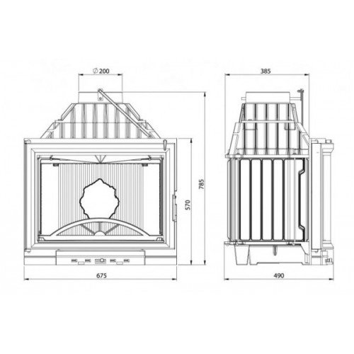 Каминная топка Kaw-Met W10