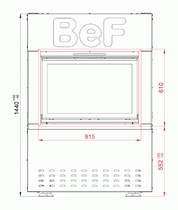 Каминная топка BeF Therm S 8