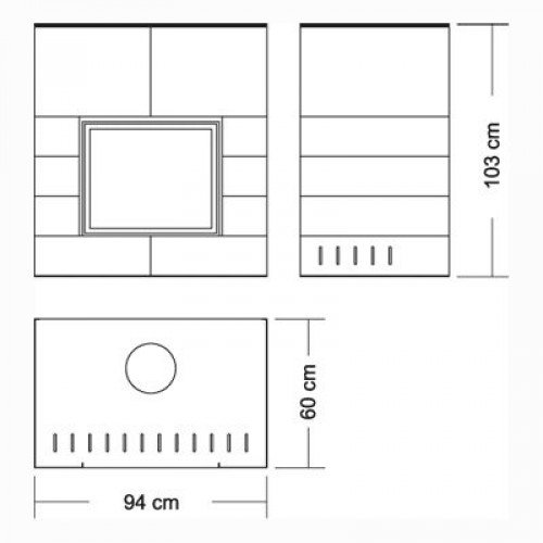 Каминная облицовка EdilKamin Quadro