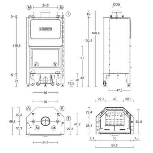 Каминная топка Piazzetta MT 600