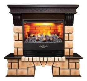Электрокамин RealFlame Stone Brick с Firestar 25,5 3D