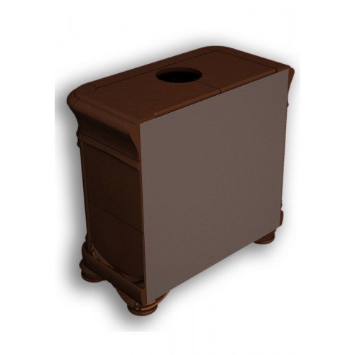 Каминная облицовка КимрПечь Модерн пристенная Шоколад