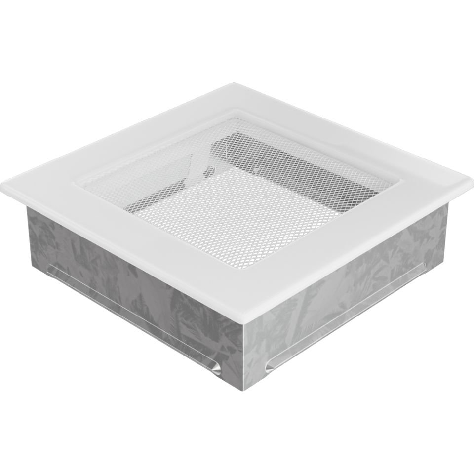 Решетка вентиляционная белая 17х17