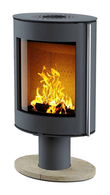 Печь-камин Астов OVAL Крема Беж