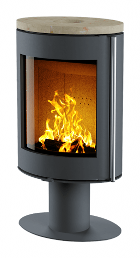 Печь-камин Астов OVAL Крема Беж