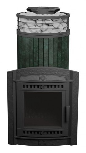 Банная печь Атмосфера XL Верде Гватемала + сетка с Тоннелем